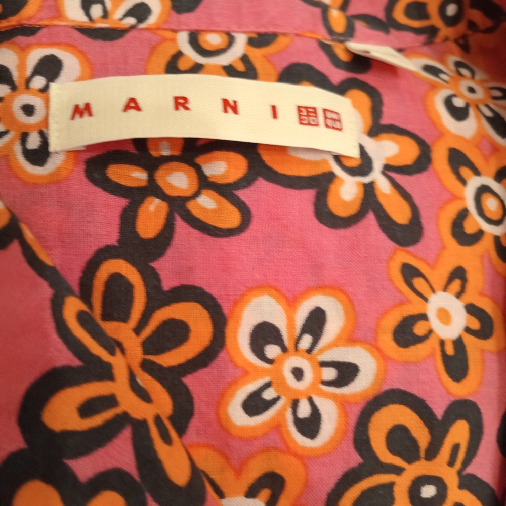 Marni Pink Floral Top and Plaid Skirt Mixed-Print Dress - Picture 4 of 16